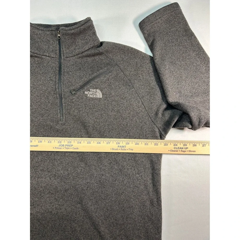 The North Face Mens Gordon Lyons 1/4 Zip Fleece Pullover‎ Grey Large L